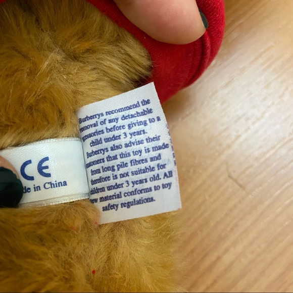 Vintage Burberrys Teddy Bear with Spell Out Sweater - Picture 8 of 9